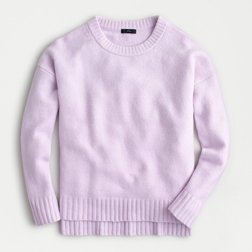 Jcrew Oversized Crewneck Merino Alpaca Supersoft Yarn - 2018 - Camel - Sz XXS - Picture 12 of 13